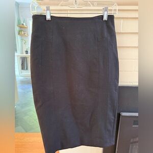 White House Black Market Elegant Black Pencil Skirt